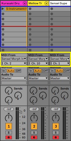 Separate overlays by channel in Ableton Live