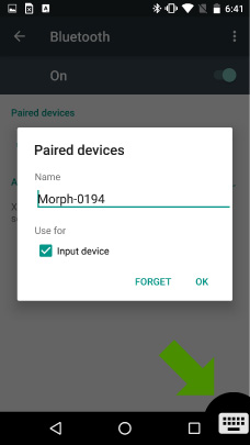 Pair the Sensel Morph to Android Marshmallow bluetooth