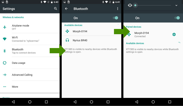 Pair the Sensel Morph to Android Marshmallow bluetooth