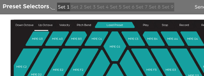 Buchla Thunder Overlay presets in Sensel App