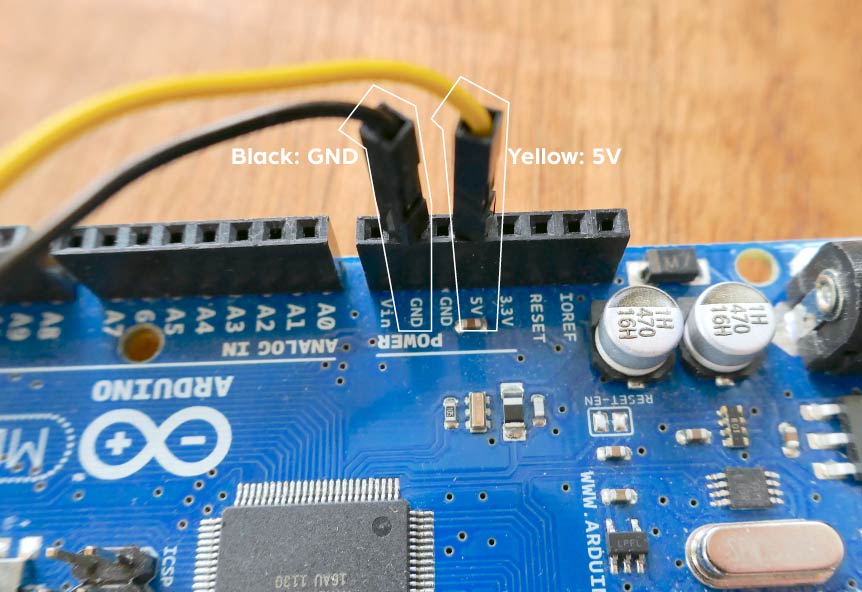 Connecting to Arduino power supply on MEGA