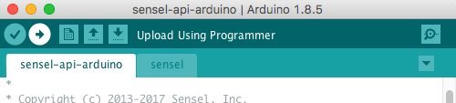 Upload Sensel API sketch to Arduino
